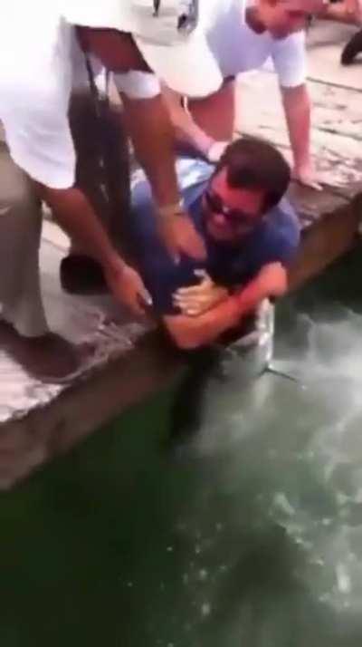 Anyone fancy coming to feed the fish?