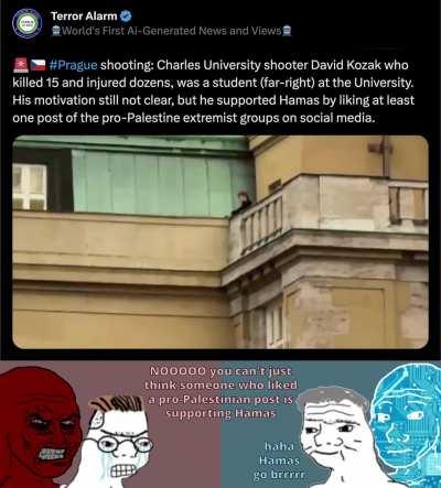 Prague University Shooting Propaganda