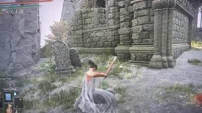 You can hit your self with the flail of you roll while charging your heavy attack