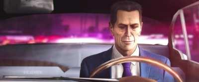 Gman is waiting for Gordon Freeman in simulation Vice City [SFM]