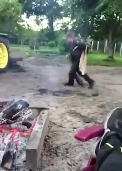 HMB while I fall in a fire