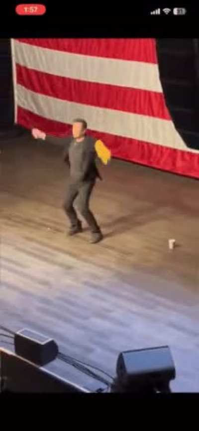Elon's on that stage, jumping around, skipping like a dipshit