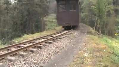 Why did the chicken cross the tracks?