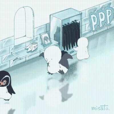 Просто пингвины идут на работу