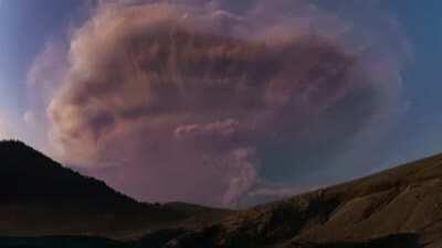 🔥 Just a Super-Charged Volcanic Ash Cloud Sparked by Lightning. Chile, Patagonia region.