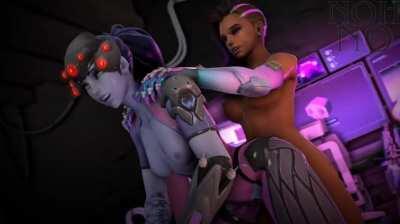 Widowmaker Pounded By Futa Sombra (Nohno) [Overwatch]