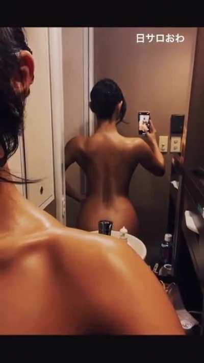 After bath naked selfie