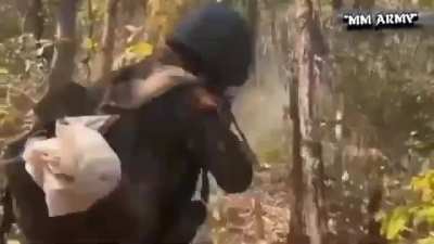 Myanmar Junta fighting rebels in Taungkham, Northern Shan State(Unknown Date)