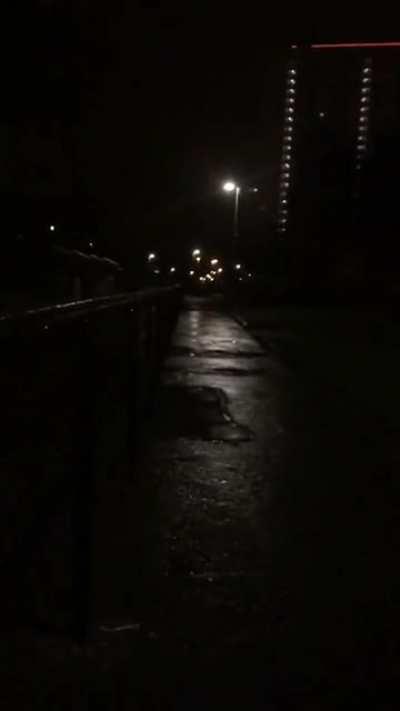 Kicking a kebab box and landing on me