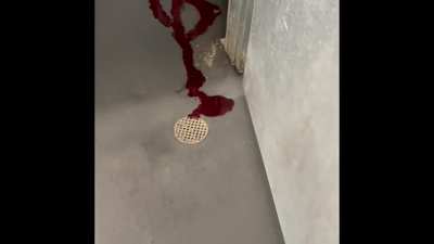 I walked into a crime scene at work