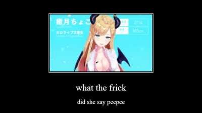 she really said that huh?