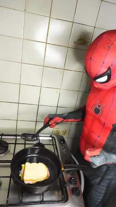 To use a new learnt trick