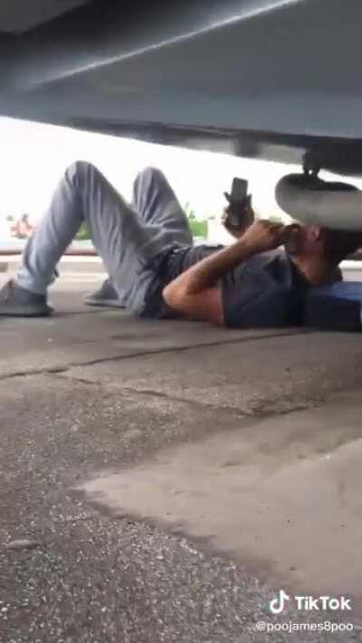 When you're caught screwing off at work.