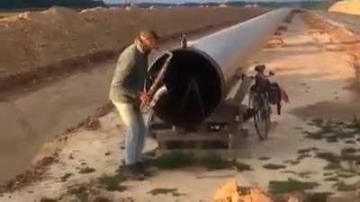 The gas pipe of my country is singing ...