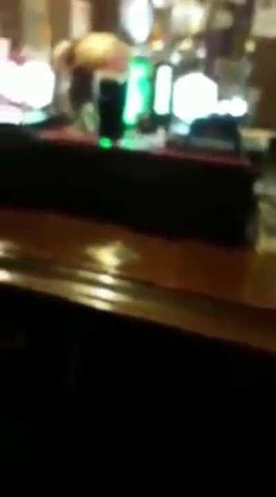 A chicken walks into a bar...