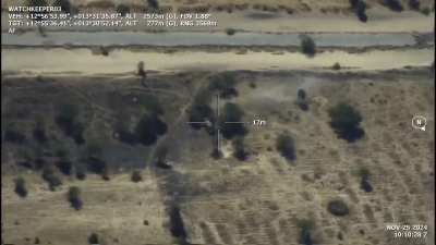 Nigerian Air Force A29 Super Tucano strafing attack on an ISIS vehicle