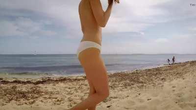 Alisa On Beach, Damn She Is So Perfect