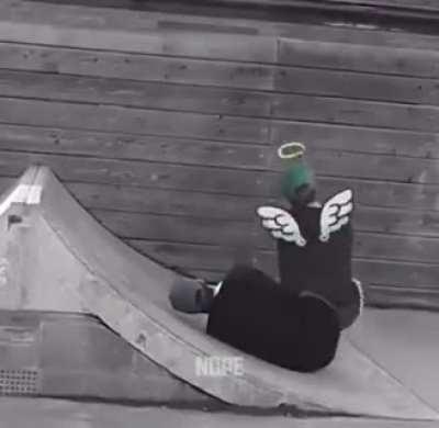 When a skateboard trick goes wrong