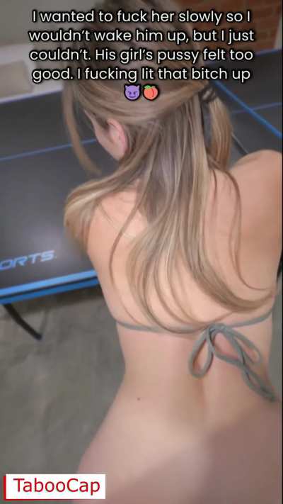 Playing Table Tennis With My Buddy’s Slutty Girlfriend