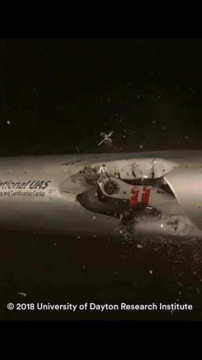 Here's what could happen if a drone hit an aircraft mid air