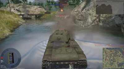 This Sherman literally got killed by Quicksand wtf?