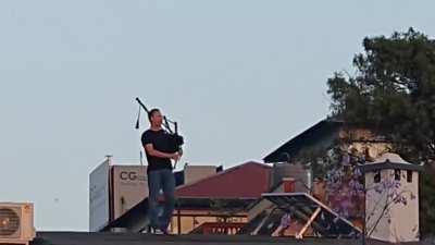 Within Home | With Frontliners: Adrian Morrice Support through Bagpipe