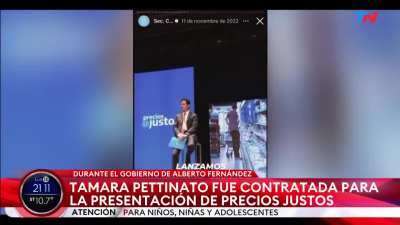 Tamara Pettinato tenía un contrato de USD 4.500 en la Secretaria de la Presidencia por recomendación de Alberto Fernández para promover la app 