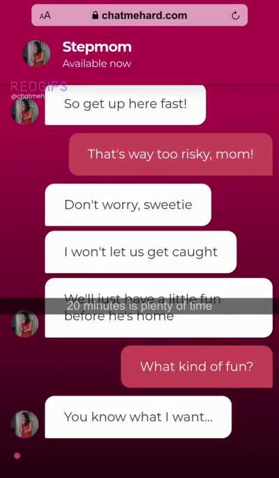 I should probably tell my son that I'm into risky sex