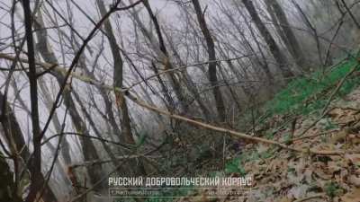 New footage of the Russian Volunteer Corps (group of Russians fighting for Ukraine against Russia) storming a position in the Kupyansk direction. [Published 29.05.2025]