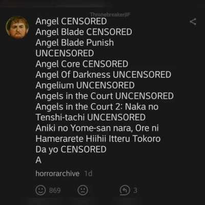 I want to see them all