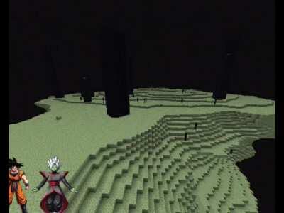 Goku and Zamasu in the end