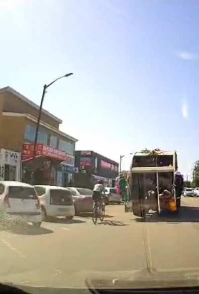 Garbage collector doesn't look both ways.