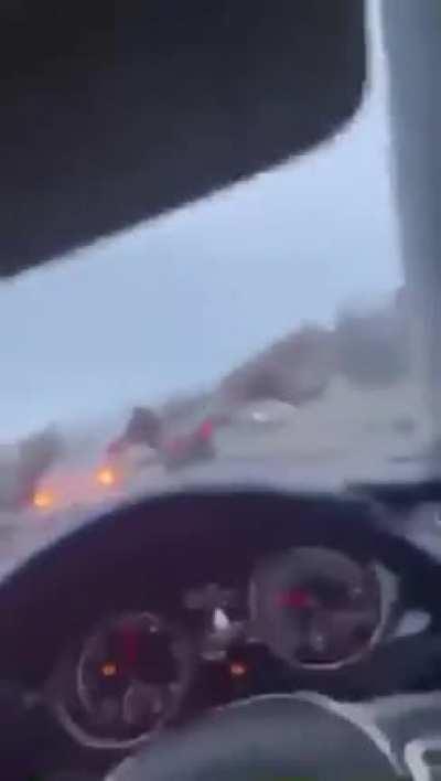 Driving whilst puffing balloons.