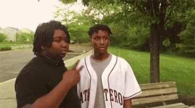 Disappearing black guy meme