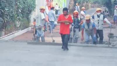 I will walk around here