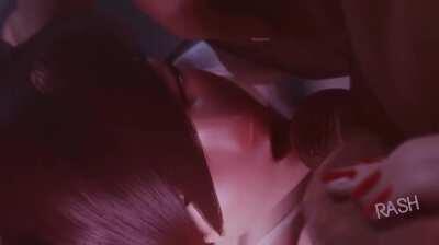 Tracer Handjob, Blowjob, Facial (RashNemain) [Overwatch]