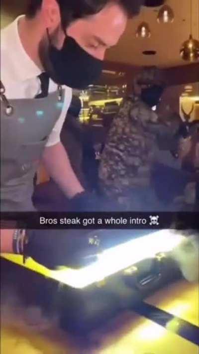 Steak has god damn military protection