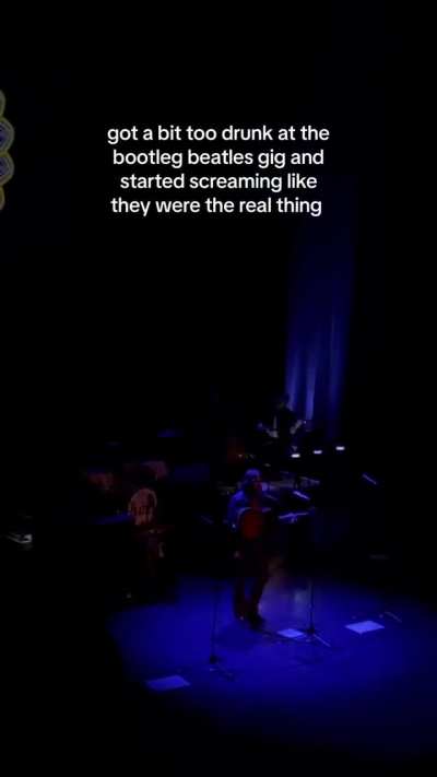 Dude was too excited for bootleg Beatles 