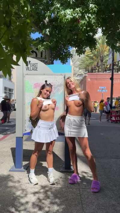 Flashing outside the baseball game! [gif]