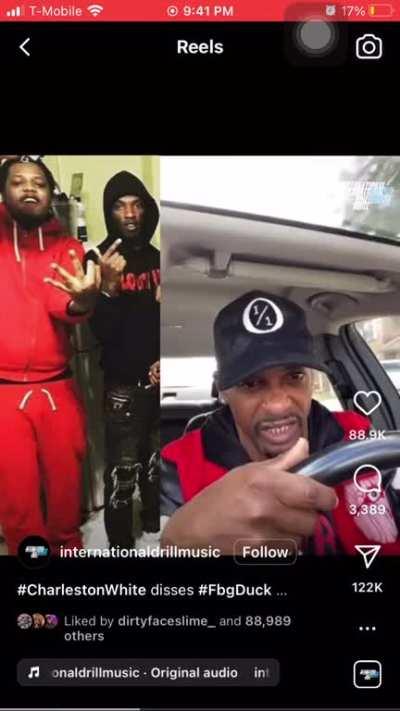 Charleston white on the FBGS (he did the bikini bottom lingo 😂😂)