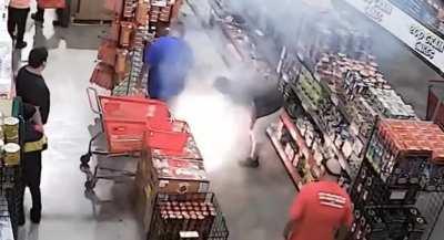3 men accused of lightning fireworks in store full of people to steal