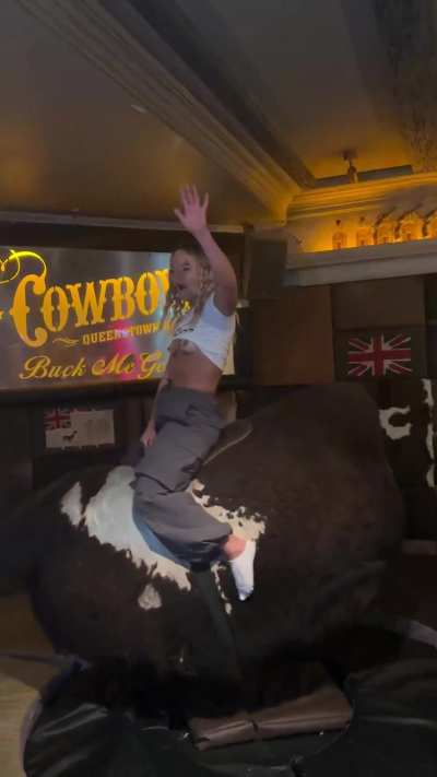 mechanical bull titty flash 