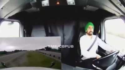 Sleeping in the road