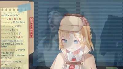 Amelia's first sneeze for change of pace