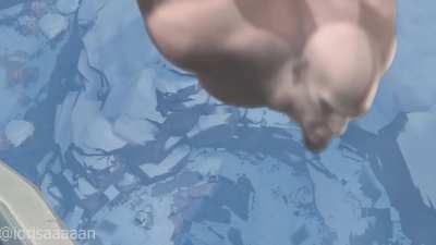 Players when they reach the highest peak on Dragonspine for the first time