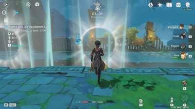 You're in the middle of a fight but the wine kicked in~