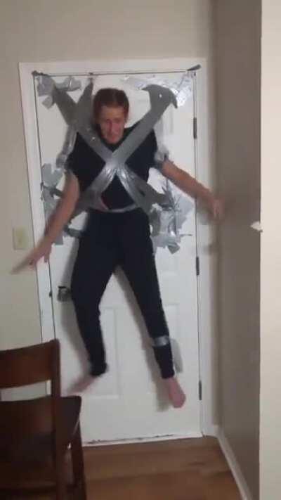 Underestimated the duct tape strength