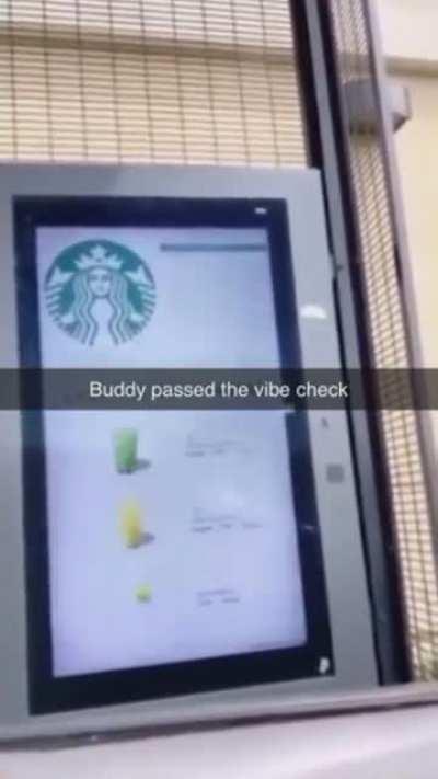 This guy passed the vibe check