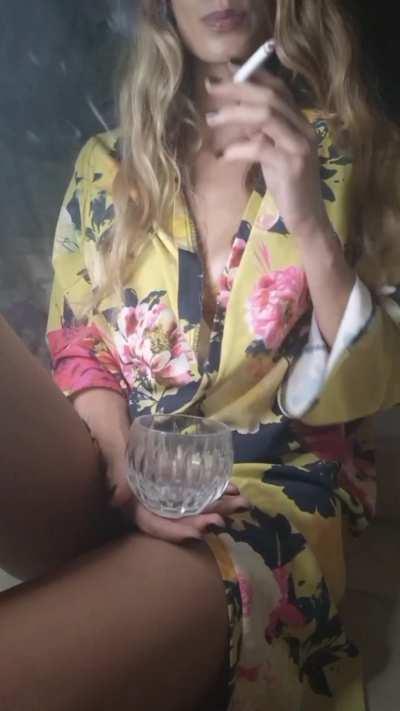 You can replace my ashtray with your tongue!