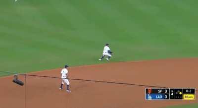 [Highlight] [Highlight] Miguel Rojas makes a slick defensive play to get the runner at 2nd